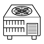 Illustration of a single-package heat pump